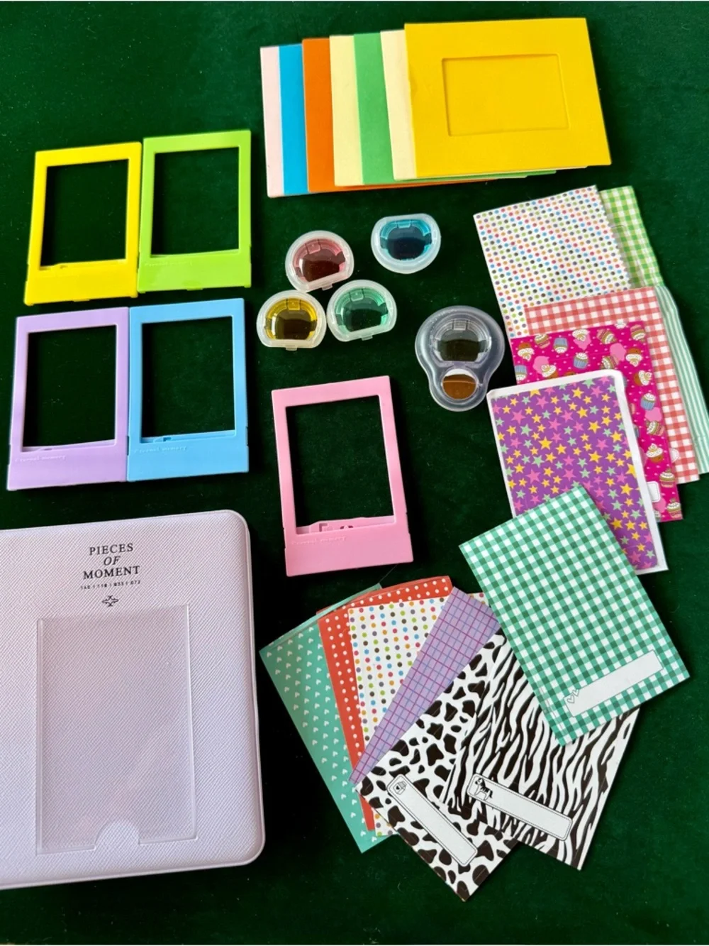 Fujifilm Instax Mini Accessories Bundle * Frames Filters * Album Backdrops